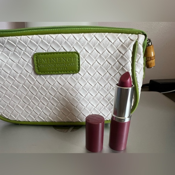 Clinique Other - Eminence cosmetic bag come with Clinique lipstick & primer
